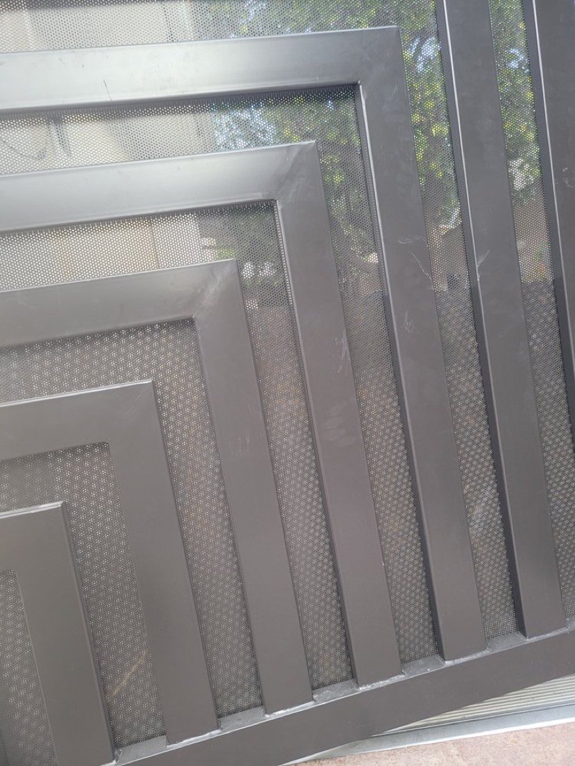 Custom steel pedestrian gate